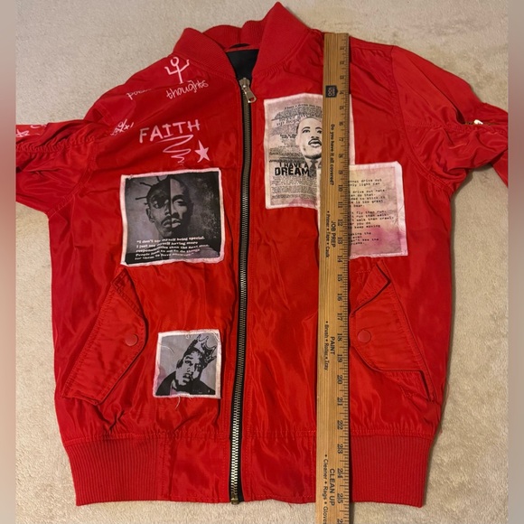 Peace Unltd.NY Patched Bomber Flight Jacket Marthin Luther King Unisex Medium - Picture 10 of 10